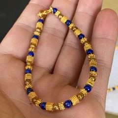 Vtg Museum Museum Art Lapis Lazuli Beaded Necklace Bracelet Etruscan Revival MMA
