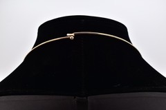 Vintage Cabochon Seashell Pendant Necklace Gold Choker Starfish Seahorse BinG