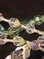 Vendome Jewelry Set, 2 Necklaces, Australian Crystal, Earrings, Bracelet, Green