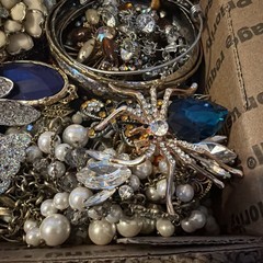 Vintage to Now Jewelry Lot, ALL WEARABLE Untested. No Broken. Box A2