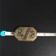 Antique Vintage Slide Open Locket Pendant Unsigned Bronze Tone