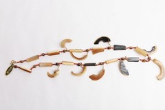 Vintage Buffalo Horn Necklace with Tag
