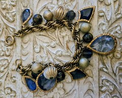 Vintage Accessocraft NYC Pair Of Statement Charm Bracelets