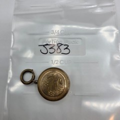 Vintage Retractable Watch Holder Brooch Pin Charm Pendant Gold Tone Victorian