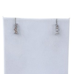 Vintage Sterling Silver 925 Cubic Zirconia Climber Earrings