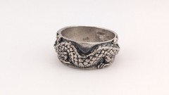 Vintage Dragon Ring Sterling Silver Chinese Asian Style Wrap Around Size 11.25