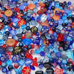 Vintag Styley Bulk Jewelry glass bead Lot ALL Brand New Untested Mix Match