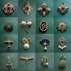 Exquisite Retro Pearl Brooch Pin Badge Brooches Jewelry For Women Accessories