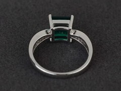 2Ct Art Deco Style Lab Created Diamond Engagement Wedding 14k Gold White FN Ring