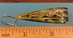 10K Solid Yellow Gold Earrings 3.9 Grams 2 1/2″ Long 1/2 ” Wide