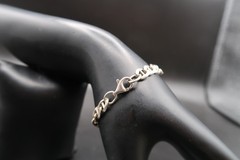 Vtg Sterling Silver Mariner or Anchor Link Bracelet 925 6.5″ Beautiful