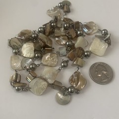 Vintage Abalone Mother Of Pearl Necklace 1970’s. N81