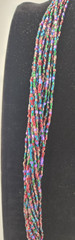 Bohemian Glass Necklace 30 inches length 12 Strands