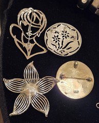 Vintage Mod Silvertone Jewlery Lot Of 37. 5LBS+.17 Signed Monet Avon…