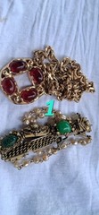 Vintage Mixed Costume Jewelry Lot Bracelet Brooch Necklace Earrings Pendant
