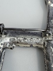Vintage Alva Studio Silver Plated Pewter Llama Brooch Alpaca Pin Brooch
