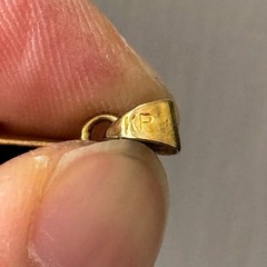 Vtg Smoky Quartz Glass Teardrop Pendant Screw Back Earrings Sterling Gold Plated