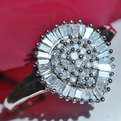 10k yellow gold ring 1.15ct natural diamond size 7.5 vintage handmade 3.1g #5380