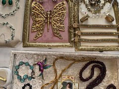 Julianas Art Deco Garnets Kramer Weiss Glowers Vtg SETS Rhinestone Jewelry Lot