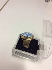 NEW In Box Vintage 18k GE Gold Electroplated Ring Fashion Estate Jewelry
