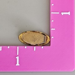 Antique Tie Clip Enamel Flowers Lapel Clasp Gold Filled Oval 24mm Brooch