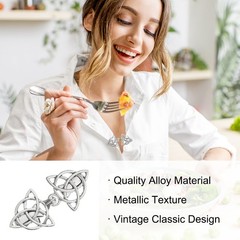 2 x Cloak Clasp Alloy Vintage Sweater Clips Retro Cardigan Buckle Sew on Hook
