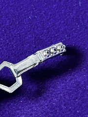 Vintage Juliana-style Blue Rhinestone And Silver Tone 7” Bracelet Jewelry
