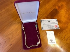 Camrose & Kross JBK Multi Gemstone Chain Necklace Jackie Kennedy COA