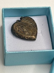 Vintage L.K. Co. 1/20 12K Gold Filled 925 Heart Locket Pendant | Repair Clasp