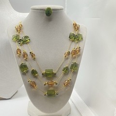 Estate Jewelry 2pc Set #21 costume statement this Set Is Absolutely Beautiful