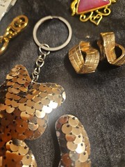 Grandma’s Jewelry Costume Jewelry Lot With Gold