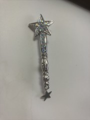 Kirks Folly Aurora Borealis Silver Tone Star Wand Pin