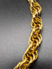 Vintage Designer Signed ANNE KLEIN Thick Chunky Rope Chain Choker Necklace 17 in