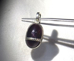 Natural Star Garnet Brown Color 925 Sterling Silver 1.25 Inch Pendant Daily Wear