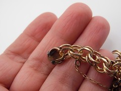 1969 Elco Charm Bracelet Gold Filled Mid Century Modern 3 Charms Christmas Tree