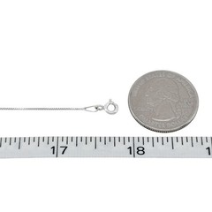 Vintage Italian Sterling Silver 925 Box Chain Necklace 17.75″