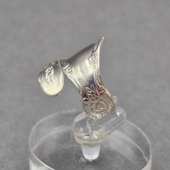 Vintage Oneida Silver Plated Spoon Ring Size 5.5 Floral Bypass Wrap