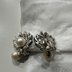 7 pcs Mixed Lot Women’s Clip-On & Screwback Earrings Metal & Faux Pearl