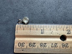 0.51g Vintage Sterling Silver 925 Round Faceted Pendant M