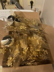 Huge Estate Pin Brooch Lot Gold Plated Vintage Pins Animals Holidays 20lbs NOS