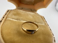 Antique Victorian 10k Gold Baby Starburst Ring Pendant Charm Seed Pearl Read