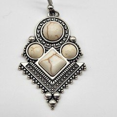 Boho Chic Dangle earrings Southwest Tribal faux stone pierced club sexy
