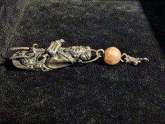 Antique Silver 800-900 Immortal Chinese Pendant!