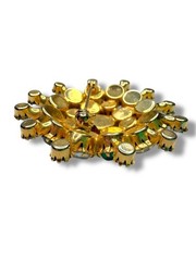 Green AB Clear Crystal Domed Brooch Gold Tone Vintage