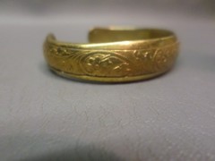 VINTAGE S C SAUSALITO CRAFTSWORKS BRASS FLORAL DESIGN CUFF BRACELET – ANCHOR