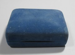 VTG SWANK mesh WRAP Men SET Cuflink Lapel Tie tac pin Blu Rhinestone Silver Tone