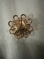 Vintage Trifari Goldtone Flower stud post Earrings