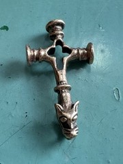 Bronze viking Pendant Norway Norwegian vintage estate 2190