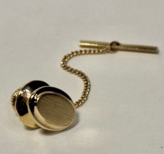 Lot of 4 Assorted Vintage Gold Tone Bullet Back Cufflinks and Tie Tack