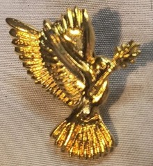 6 Vintage FAIRY ANGEL Gold Tone Lapel Pins Tie Tacks DIY Hat Purse Embellishment